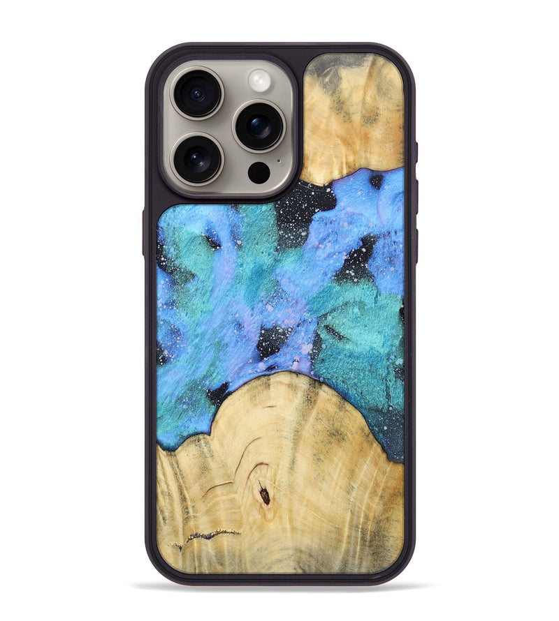 iPhone 15 Pro Max Wood+Resin Phone Case - Asher (Cosmos, 688413)