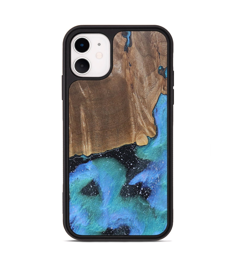 iPhone 11 Wood+Resin Phone Case - Myrna (Cosmos, 688423)