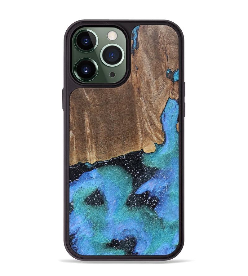 iPhone 13 Pro Max Wood+Resin Phone Case - Myrna (Cosmos, 688423)