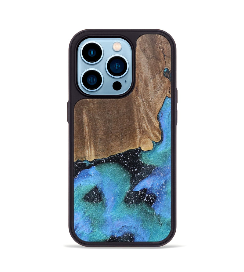 iPhone 14 Pro Wood+Resin Phone Case - Myrna (Cosmos, 688423)