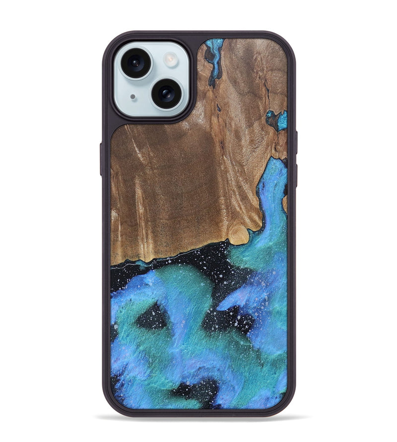 iPhone 15 Plus Wood+Resin Phone Case - Myrna (Cosmos, 688423)