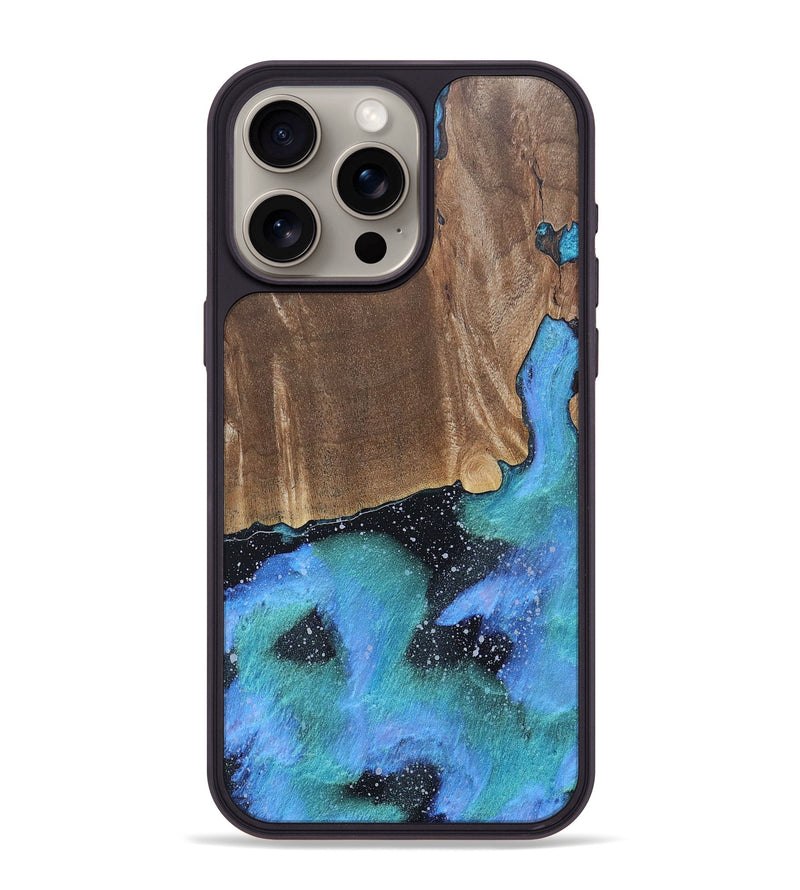 iPhone 15 Pro Max Wood+Resin Phone Case - Myrna (Cosmos, 688423)