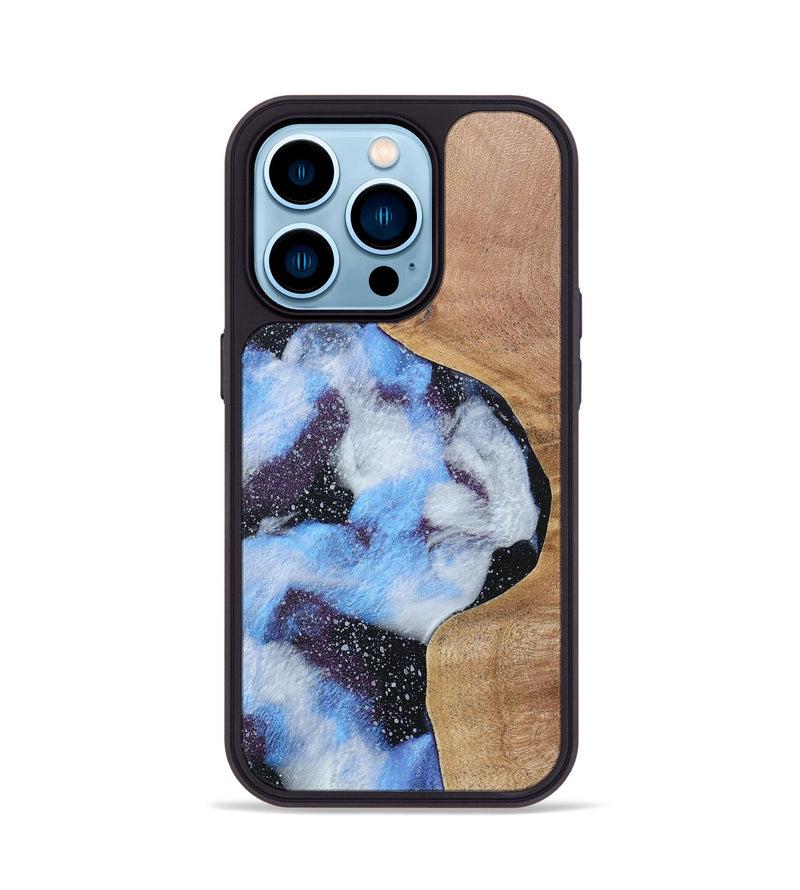 iPhone 14 Pro Wood+Resin Phone Case - Latoya (Cosmos, 688438)