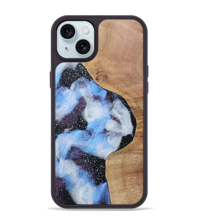 iPhone 15 Plus Wood+Resin Phone Case - Latoya (Cosmos, 688438)