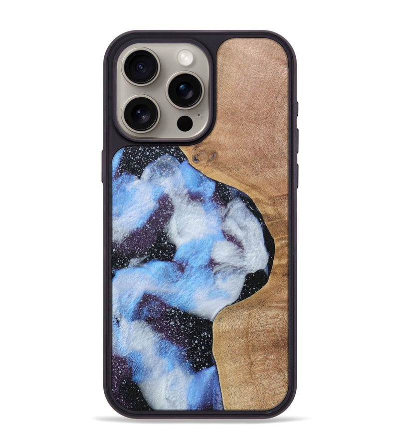 iPhone 15 Pro Max Wood+Resin Phone Case - Latoya (Cosmos, 688438)