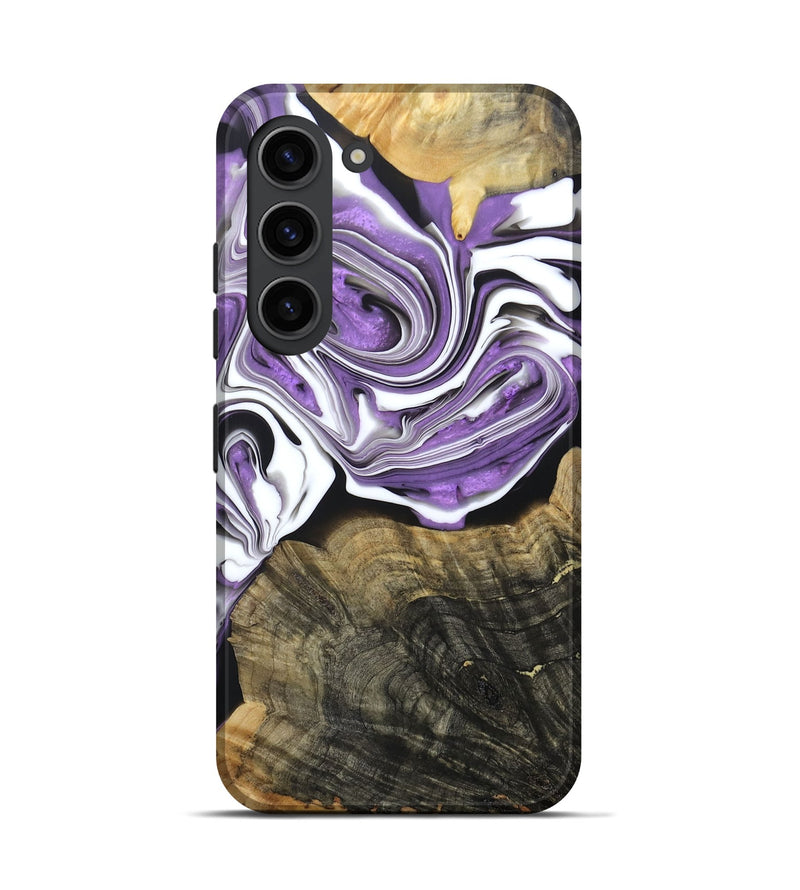 Galaxy S23 Wood+Resin Live Edge Phone Case - Jarrett (Purple, 688605)