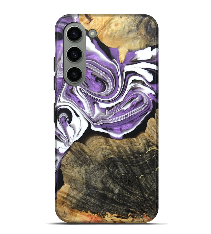 Galaxy S23 Plus Wood+Resin Live Edge Phone Case - Jarrett (Purple, 688605)