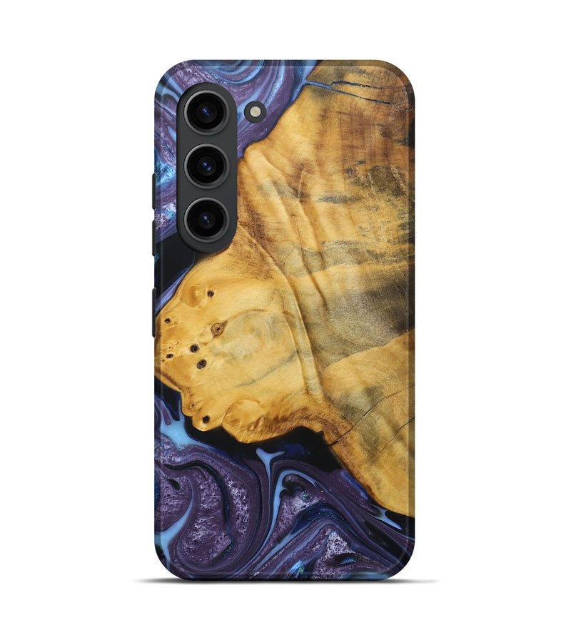 Galaxy S23 Wood+Resin Live Edge Phone Case - Mathew (Purple, 688641)