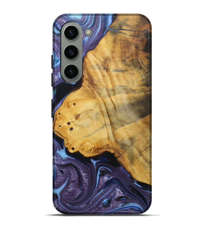 Galaxy S23 Plus Wood+Resin Live Edge Phone Case - Mathew (Purple, 688641)