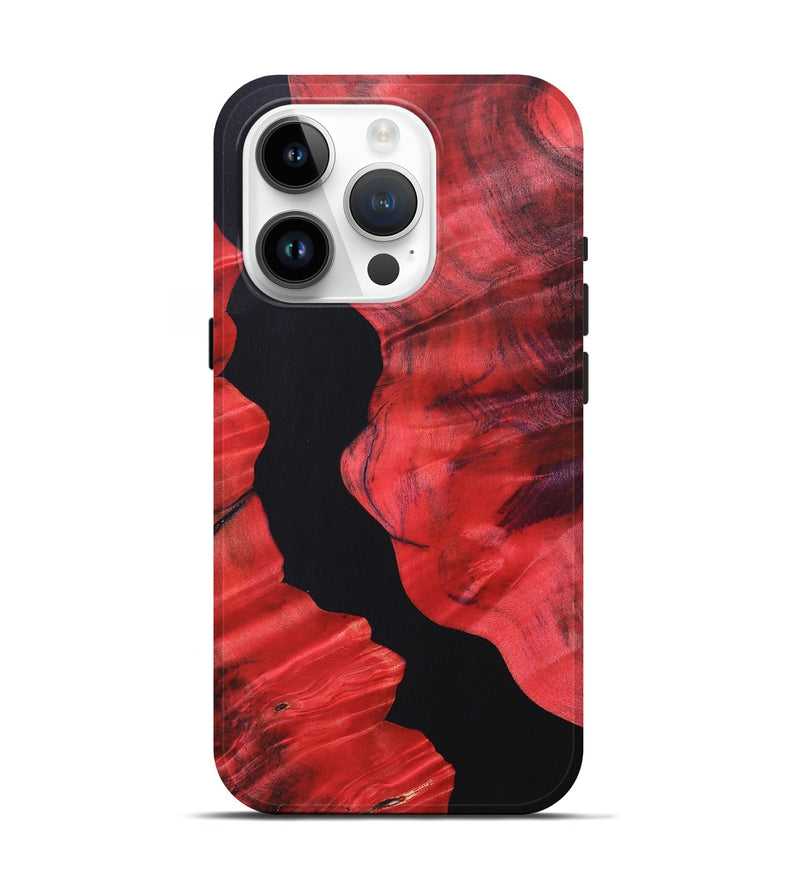 iPhone 15 Pro Wood+Resin Live Edge Phone Case - Maurice (Pure Black, 688648)