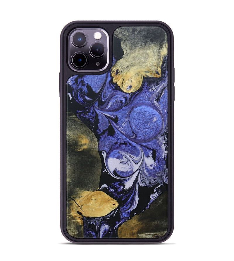 iPhone 11 Pro Max Wood+Resin Phone Case - Tobias (Mosaic, 688961)