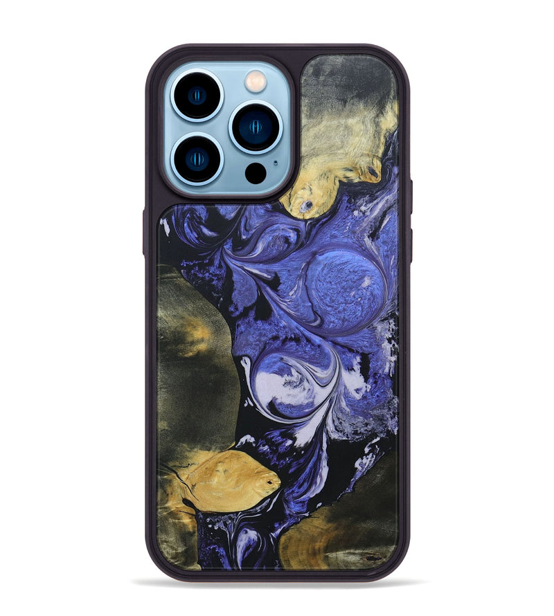 iPhone 14 Pro Max Wood+Resin Phone Case - Tobias (Mosaic, 688961)