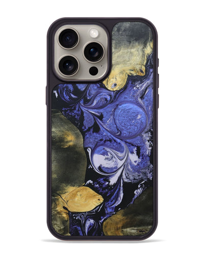 iPhone 15 Pro Max Wood+Resin Phone Case - Tobias (Mosaic, 688961)