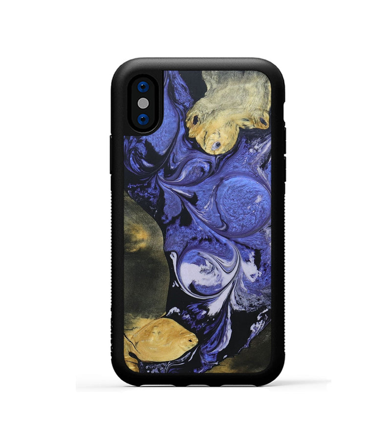 iPhone Xs Wood+Resin Phone Case - Tobias (Mosaic, 688961)