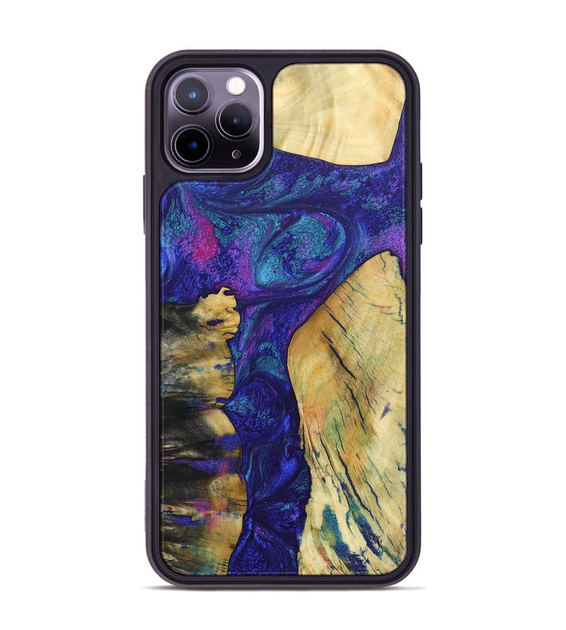 iPhone 11 Pro Max Wood+Resin Phone Case - Dean (Mosaic, 688966)