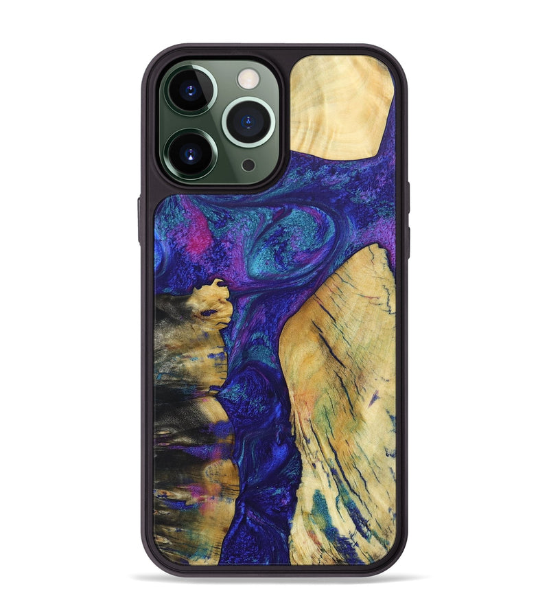 iPhone 13 Pro Max Wood+Resin Phone Case - Dean (Mosaic, 688966)