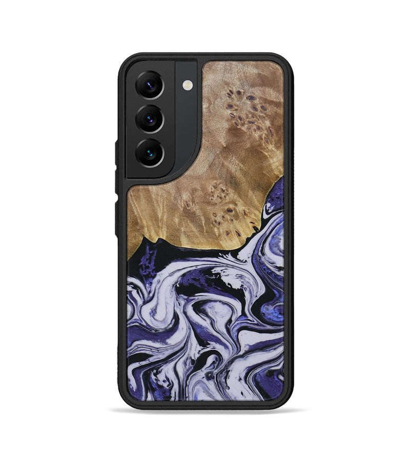 Galaxy S22 Wood+Resin Phone Case - Carlton (Purple, 688995)