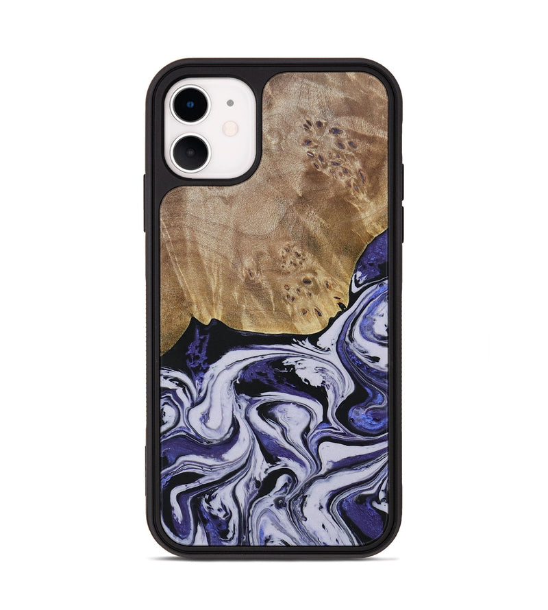 iPhone 11 Wood+Resin Phone Case - Carlton (Purple, 688995)
