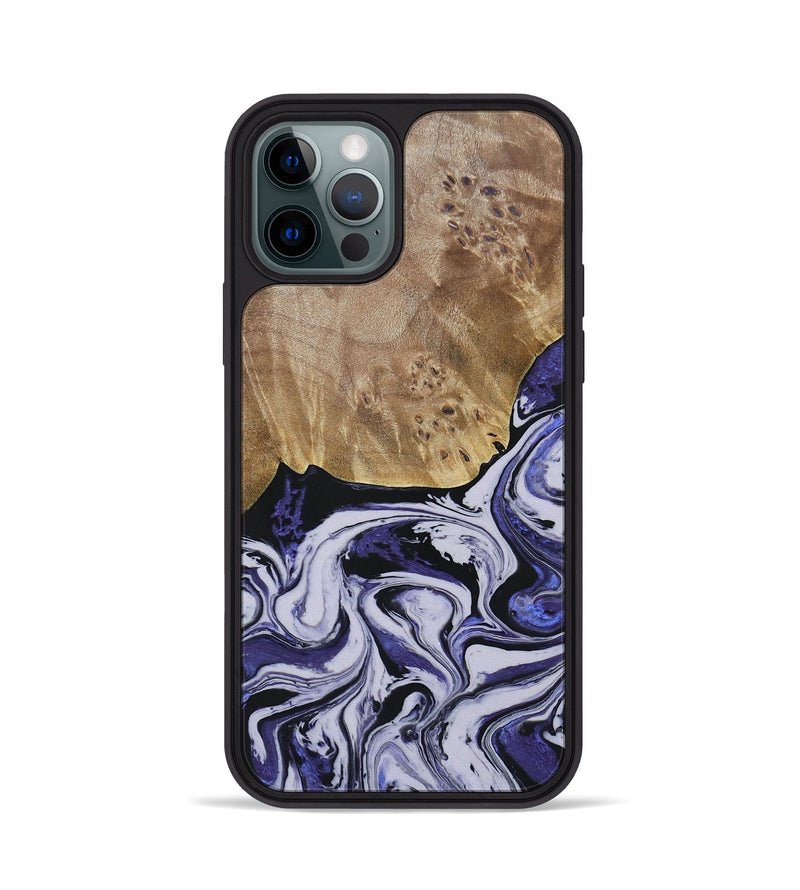iPhone 12 Pro Wood+Resin Phone Case - Carlton (Purple, 688995)