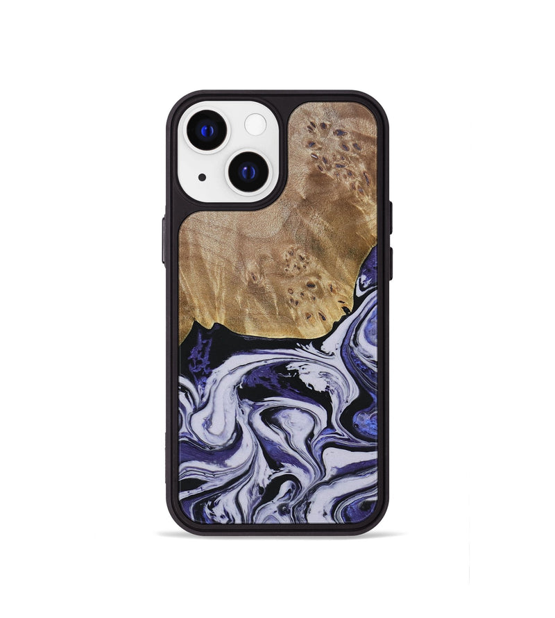 iPhone 13 mini Wood+Resin Phone Case - Carlton (Purple, 688995)