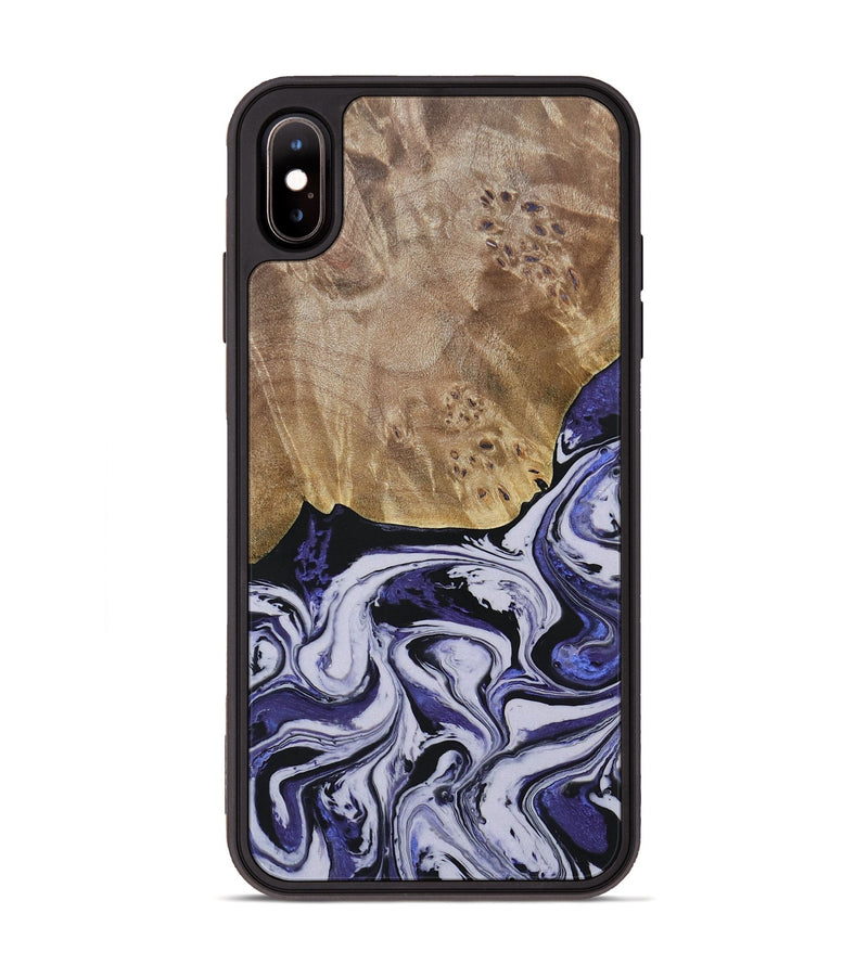 iPhone Xs Max Wood+Resin Phone Case - Carlton (Purple, 688995)