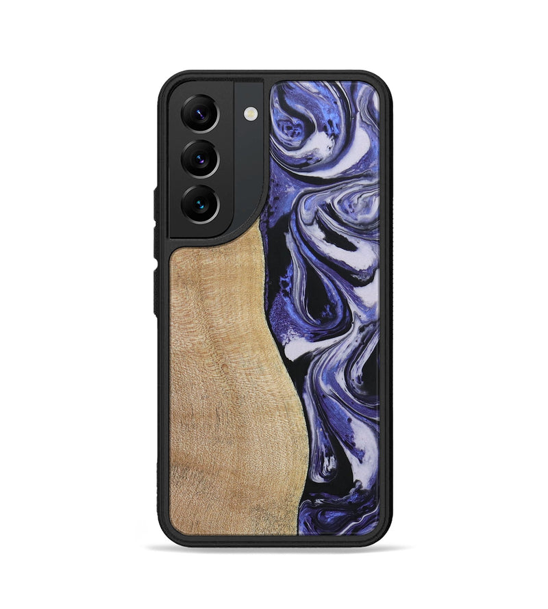 Galaxy S22 Wood+Resin Phone Case - Belinda (Purple, 688999)