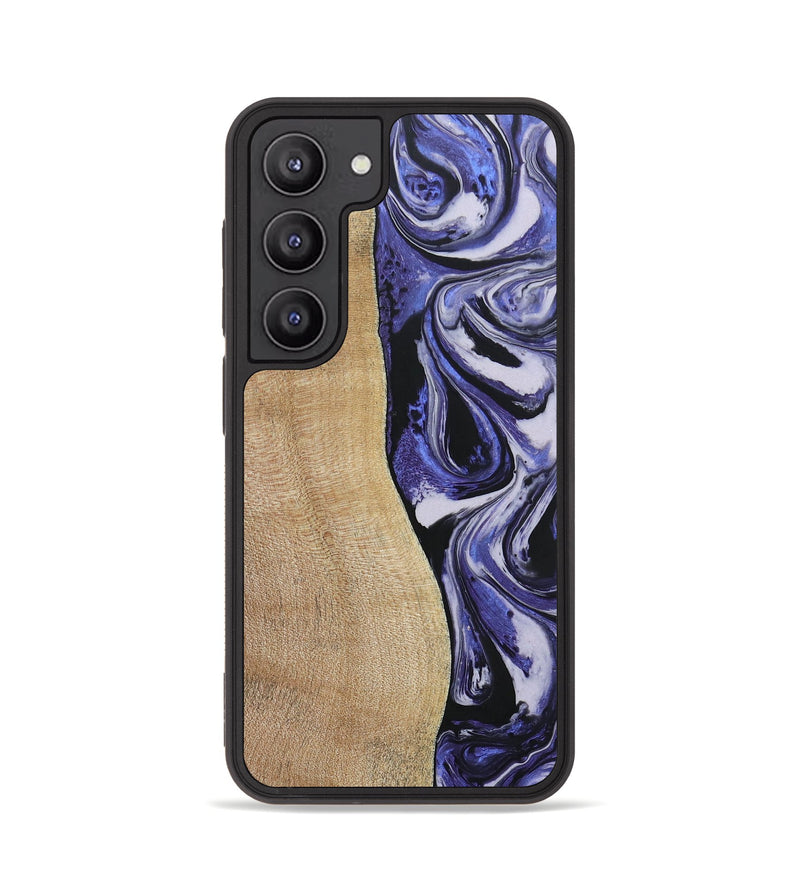 Galaxy S23 Wood+Resin Phone Case - Belinda (Purple, 688999)