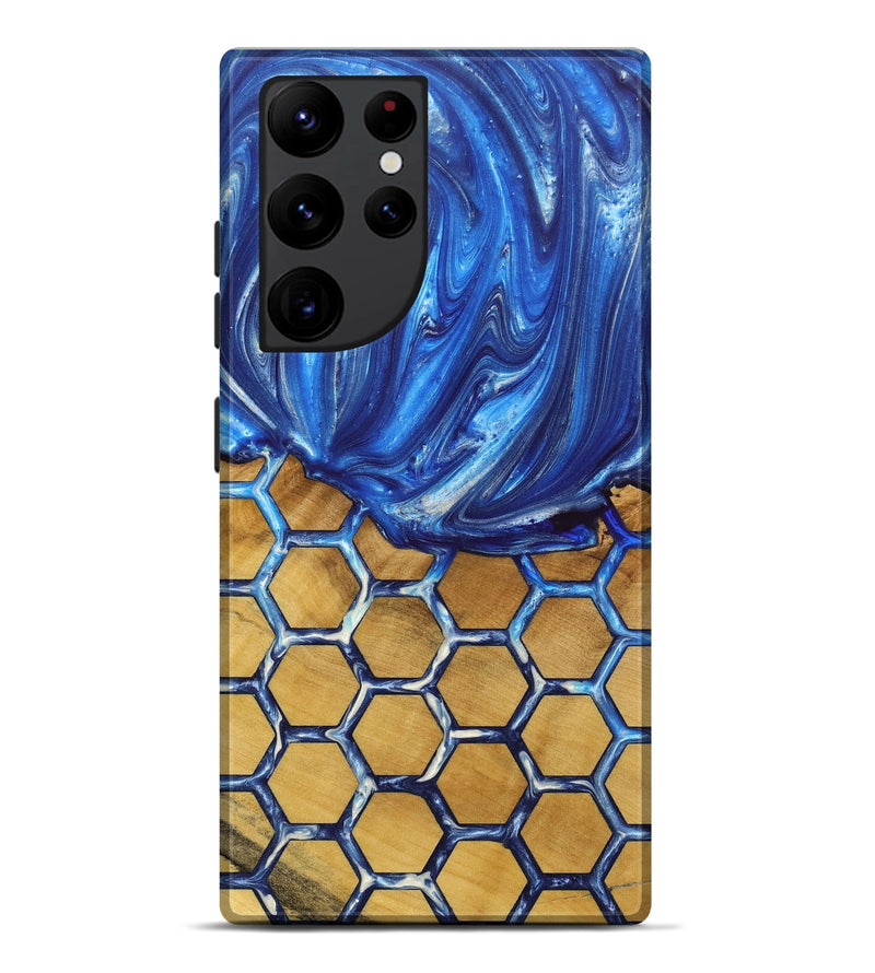 Galaxy S22 Ultra Wood+Resin Live Edge Phone Case - Marian (Pattern, 689020)