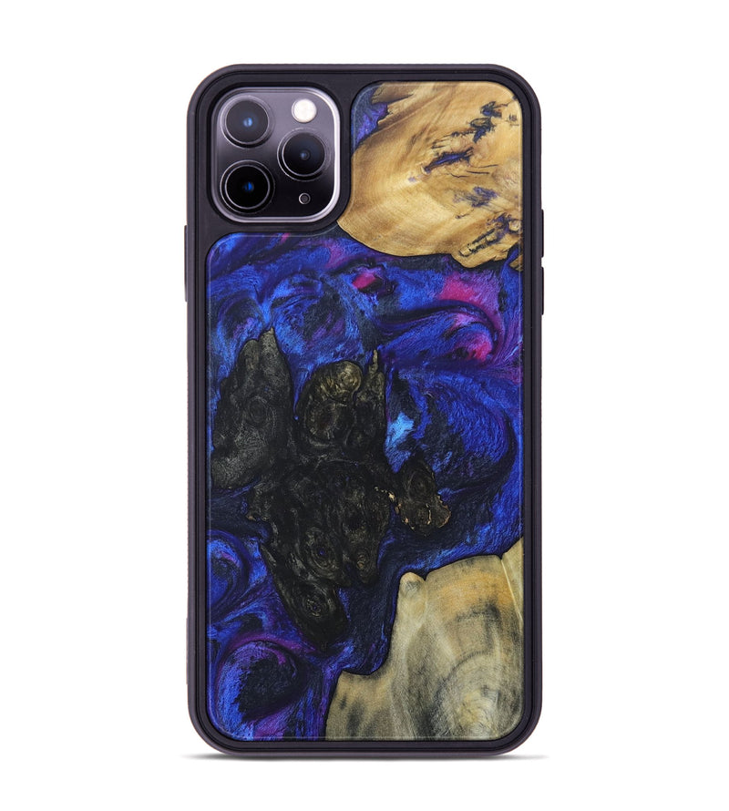 iPhone 11 Pro Max Wood+Resin Phone Case - Madisyn (Mosaic, 689245)