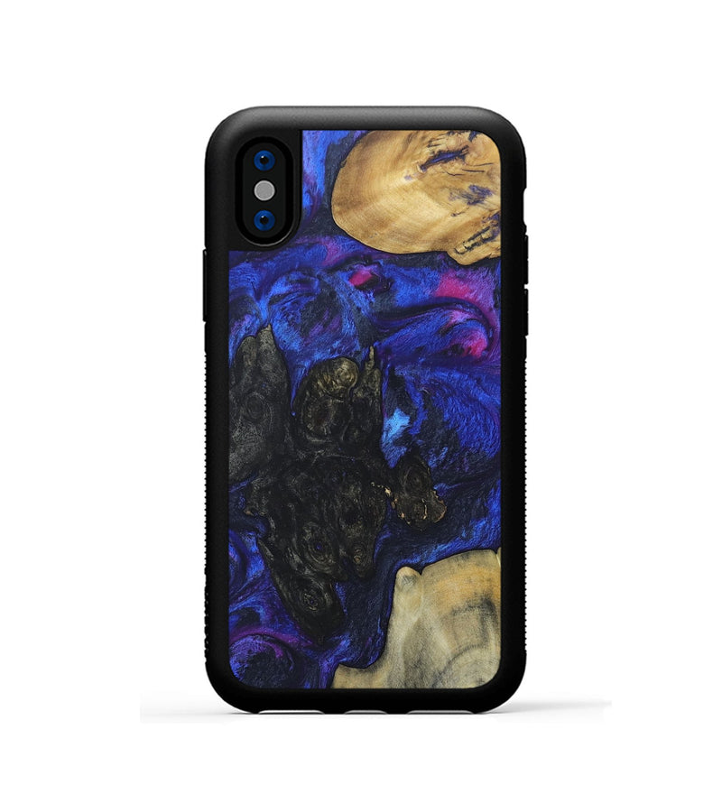 iPhone Xs Wood+Resin Phone Case - Madisyn (Mosaic, 689245)
