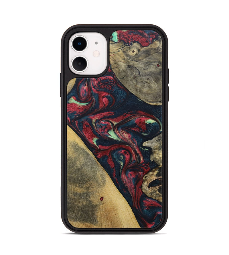 iPhone 11 Wood+Resin Phone Case - Lillie (Mosaic, 689250)