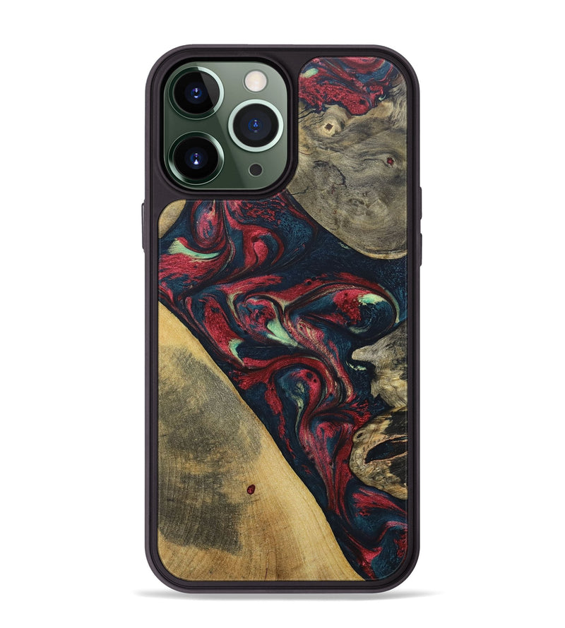 iPhone 13 Pro Max Wood+Resin Phone Case - Lillie (Mosaic, 689250)