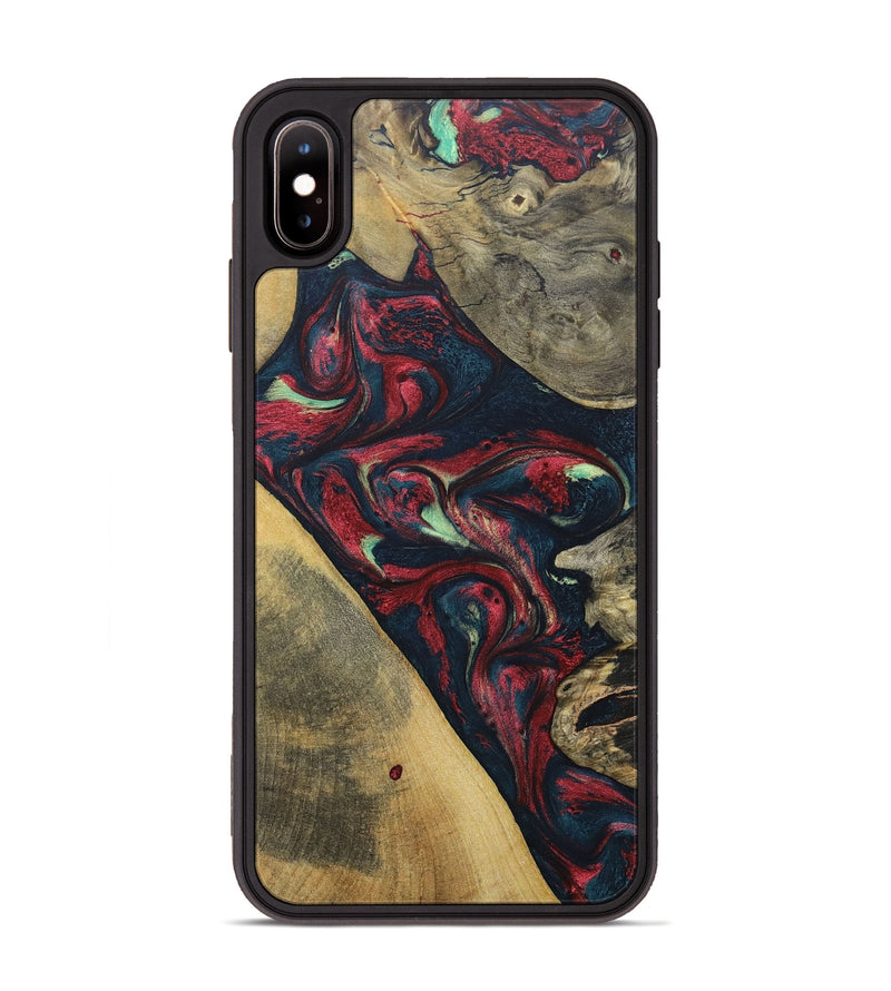 iPhone Xs Max Wood+Resin Phone Case - Lillie (Mosaic, 689250)