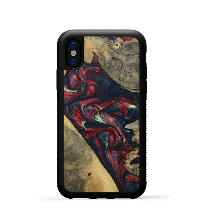 iPhone Xs Wood+Resin Phone Case - Lillie (Mosaic, 689250)