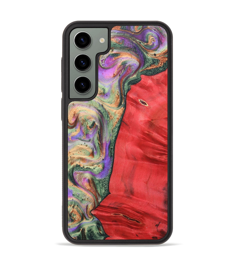 Galaxy S23 Plus Wood+Resin Phone Case - Juan (Green, 689261)