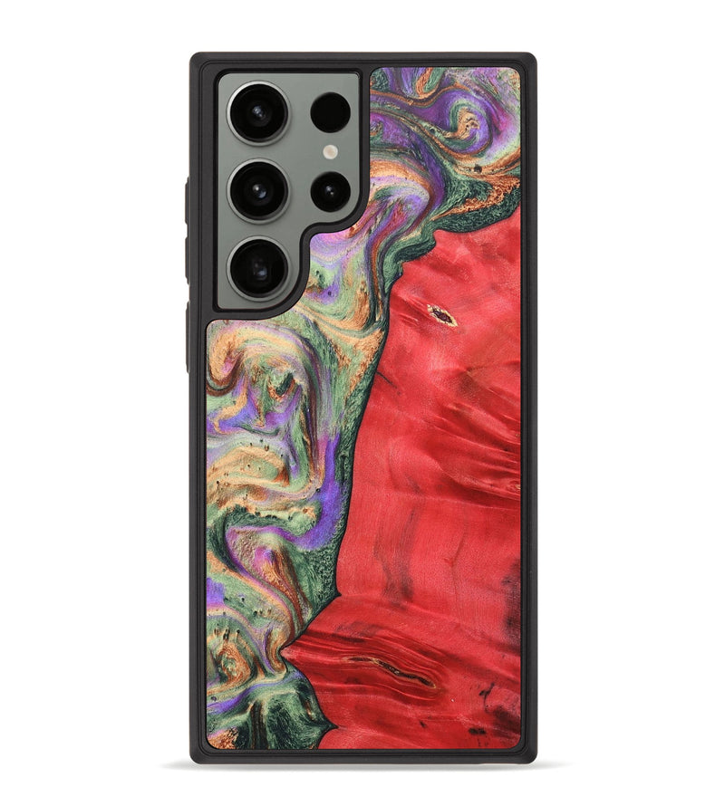 Galaxy S23 Ultra Wood+Resin Phone Case - Juan (Green, 689261)