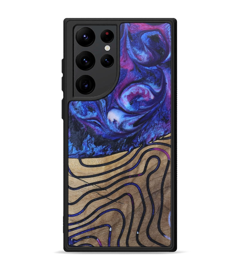 Galaxy S22 Ultra Wood+Resin Phone Case - Latoya (Pattern, 689289)