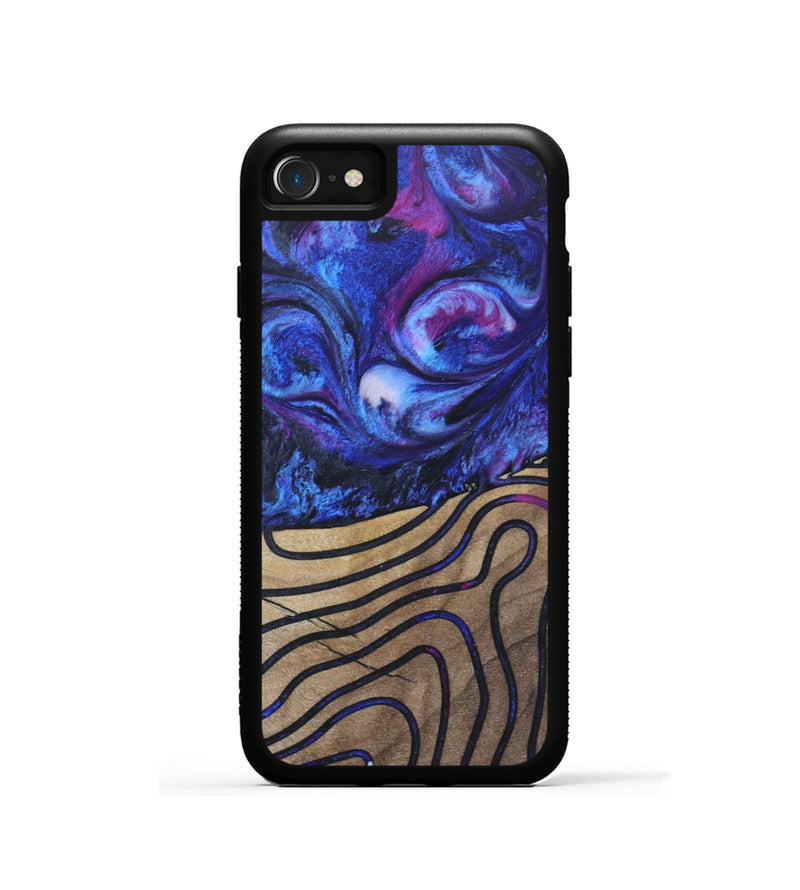 iPhone SE Wood+Resin Phone Case - Latoya (Pattern, 689289)