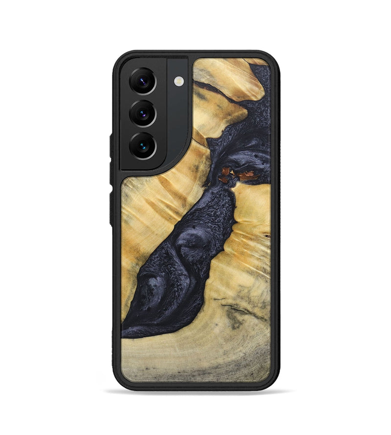 Galaxy S22 Wood+Resin Phone Case - Addison (Pure Black, 689310)