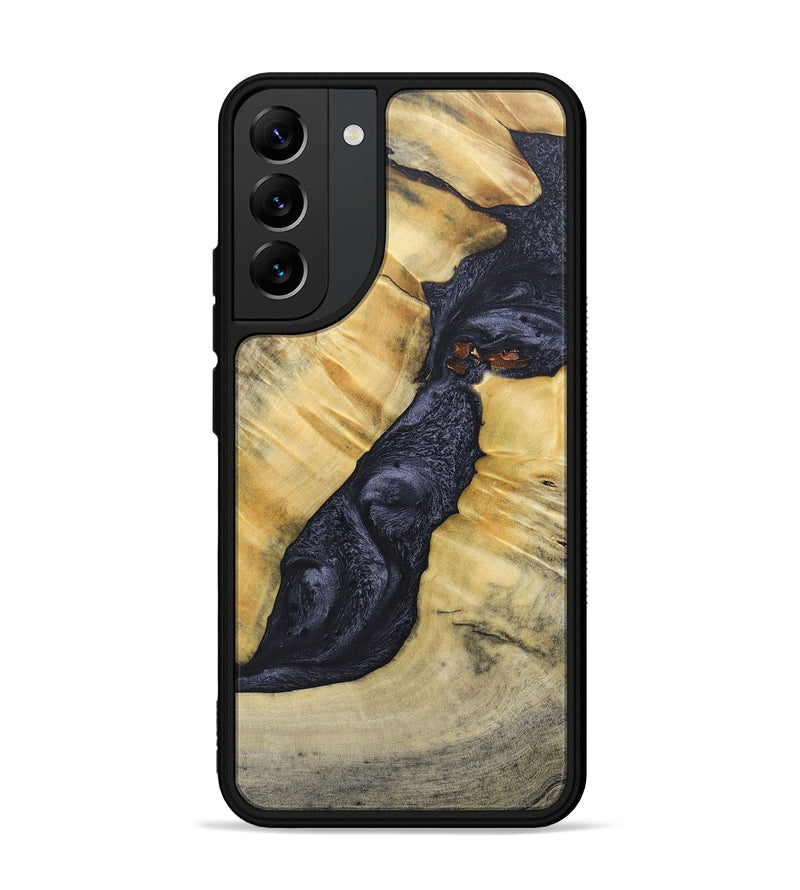 Galaxy S22 Plus Wood+Resin Phone Case - Addison (Pure Black, 689310)