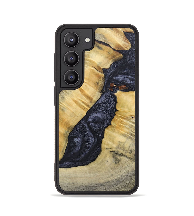 Galaxy S23 Wood+Resin Phone Case - Addison (Pure Black, 689310)