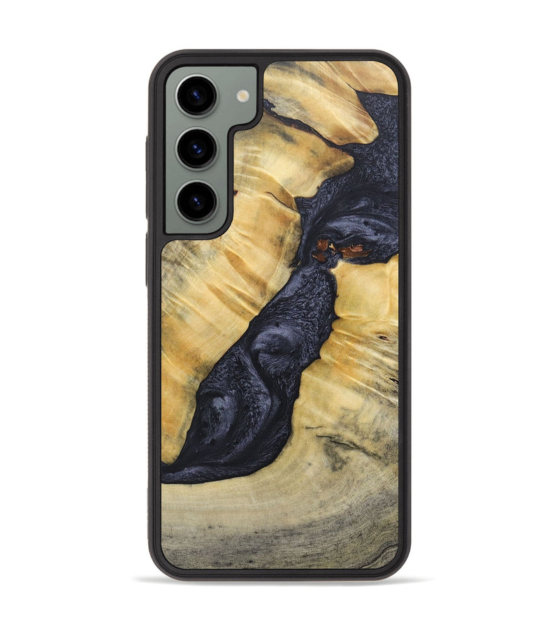Galaxy S23 Plus Wood+Resin Phone Case - Addison (Pure Black, 689310)