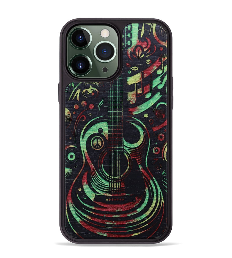 iPhone 13 Pro Max Wood+Resin Phone Case - Camila (Reggae, 689398)