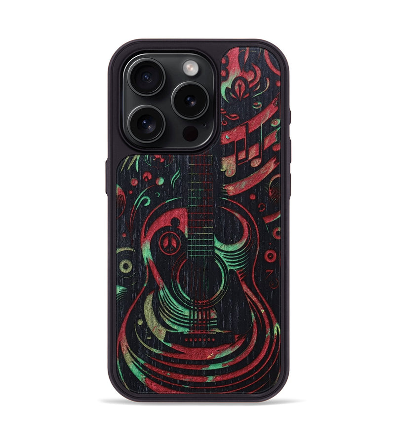 iPhone 15 Pro Wood+Resin Phone Case - Judah (Reggae, 689417)