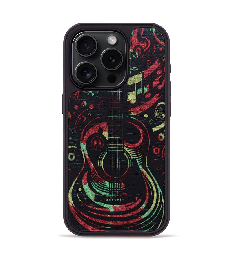 iPhone 15 Pro Wood+Resin Phone Case - Ethel (Reggae, 689435)