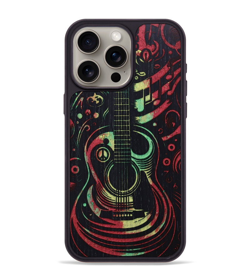 iPhone 15 Pro Max Wood+Resin Phone Case - Paxton (Reggae, 689438)