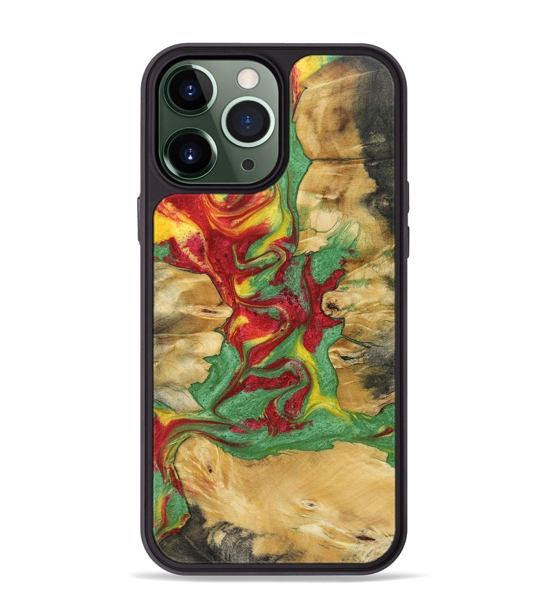 iPhone 13 Pro Max Wood+Resin Phone Case - Carroll (Reggae, 689467)