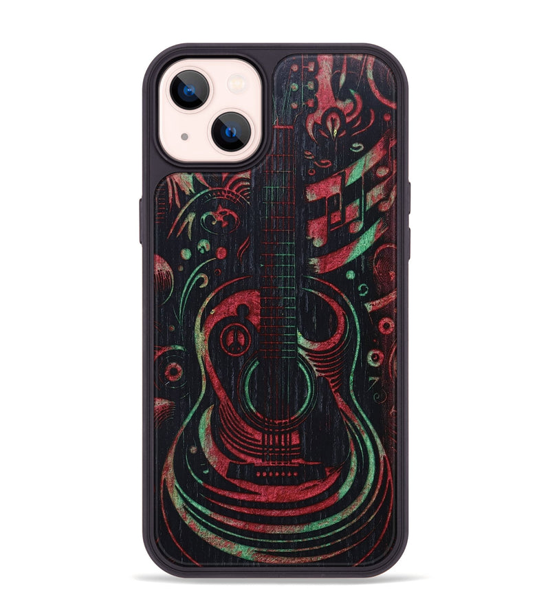iPhone 14 Plus Wood+Resin Phone Case - Cecelia (Reggae, 689469)