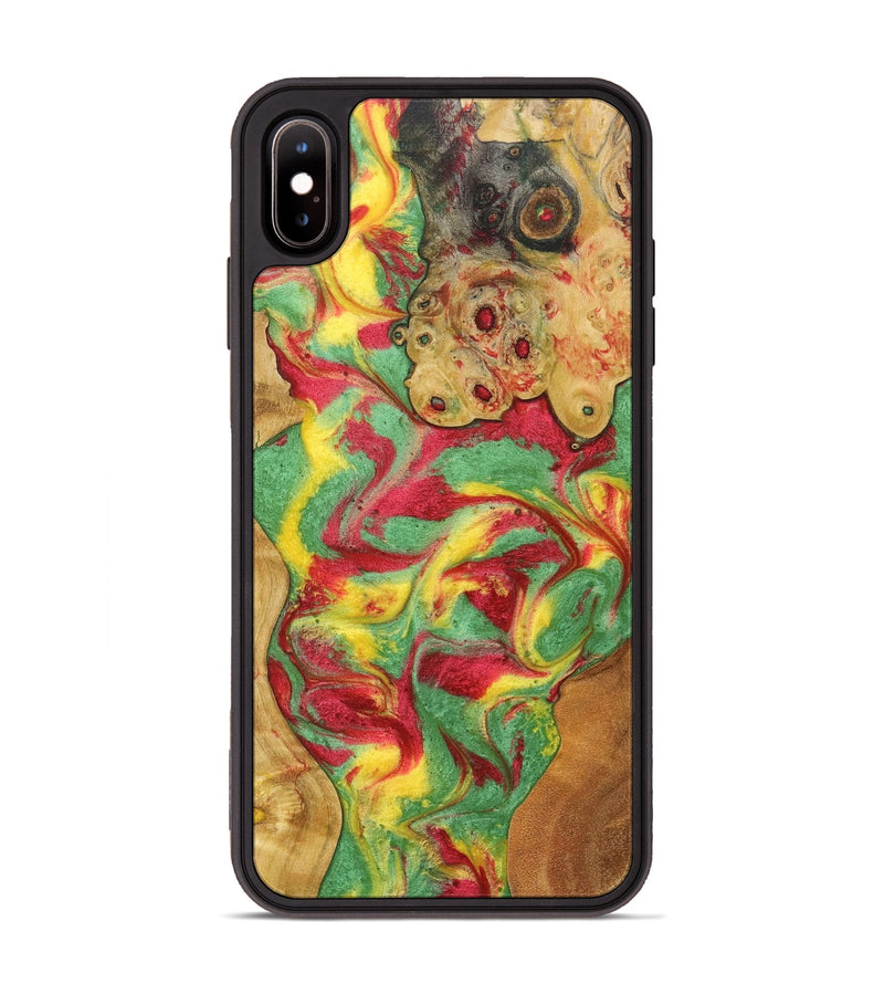 iPhone Xs Max Wood+Resin Phone Case - Danna (Reggae, 689470)
