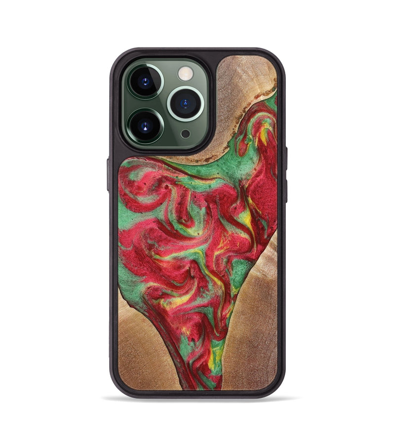 iPhone 13 Pro Wood+Resin Phone Case - Hayes (Reggae, 689475)